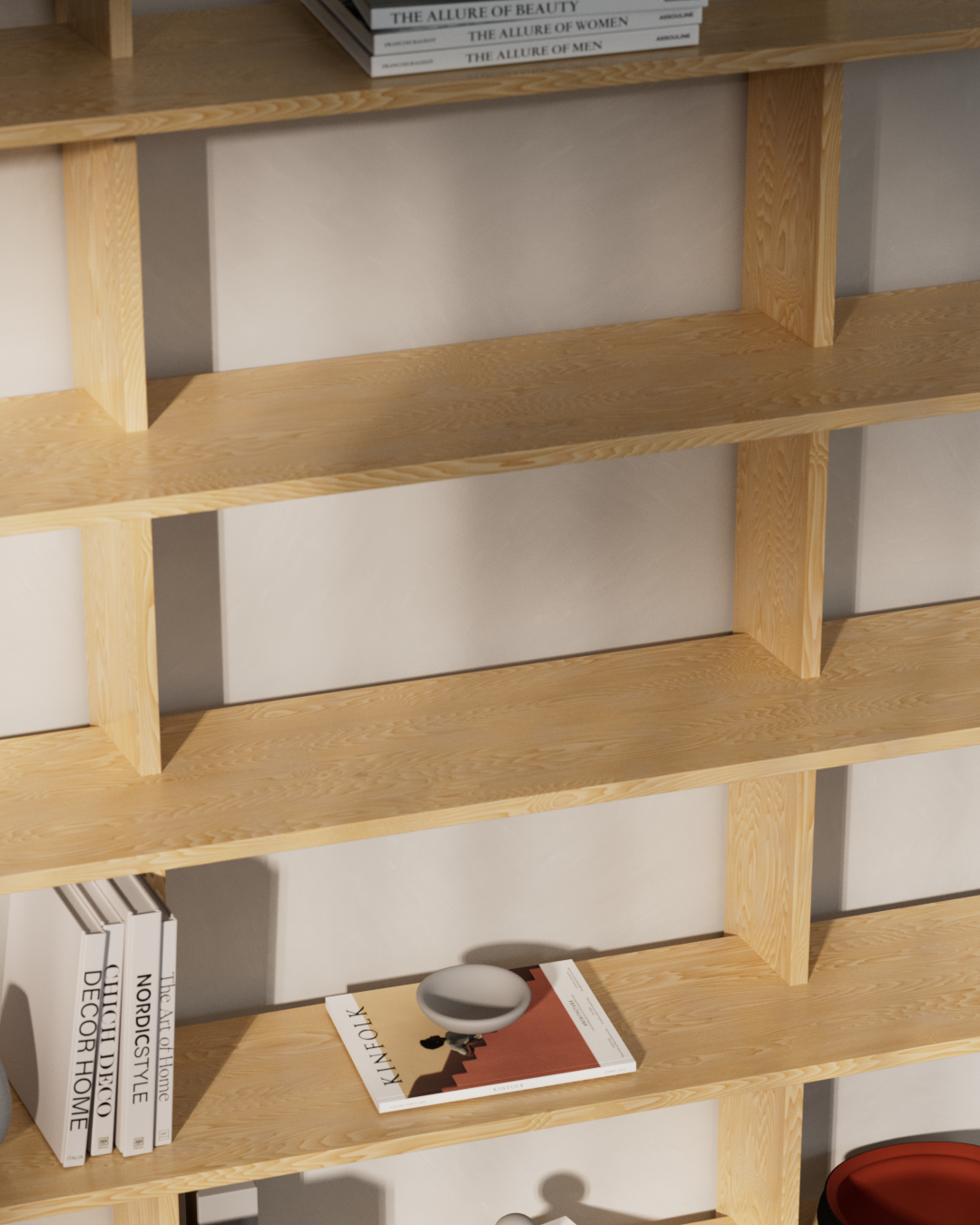 Uva · shelf with books