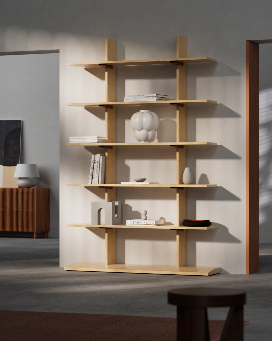 Uva · full shelf in room